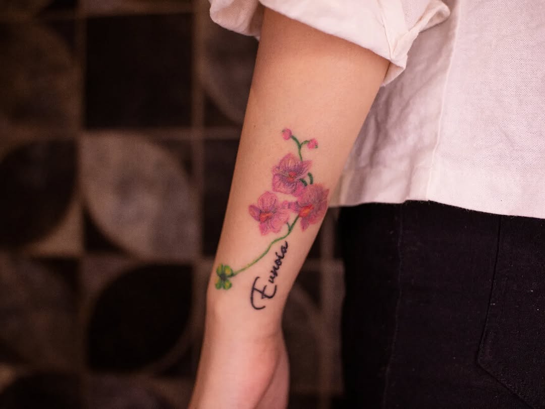 Framed Figure, tattoo by Vix Cassano