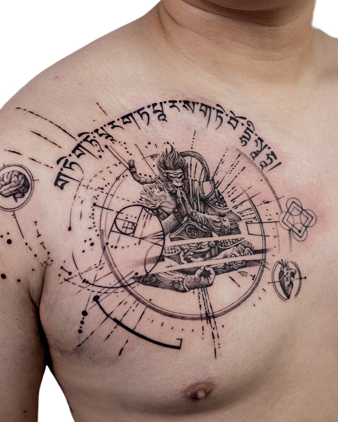 Mind Sharp, Soul Steady, tattoo by Onggoman