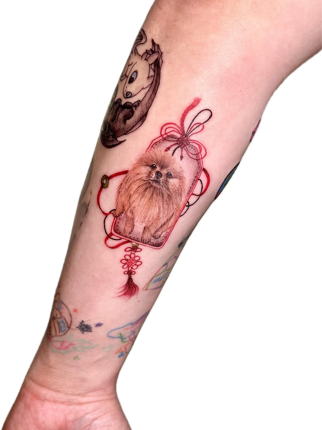 Latte, tattoo by Solana