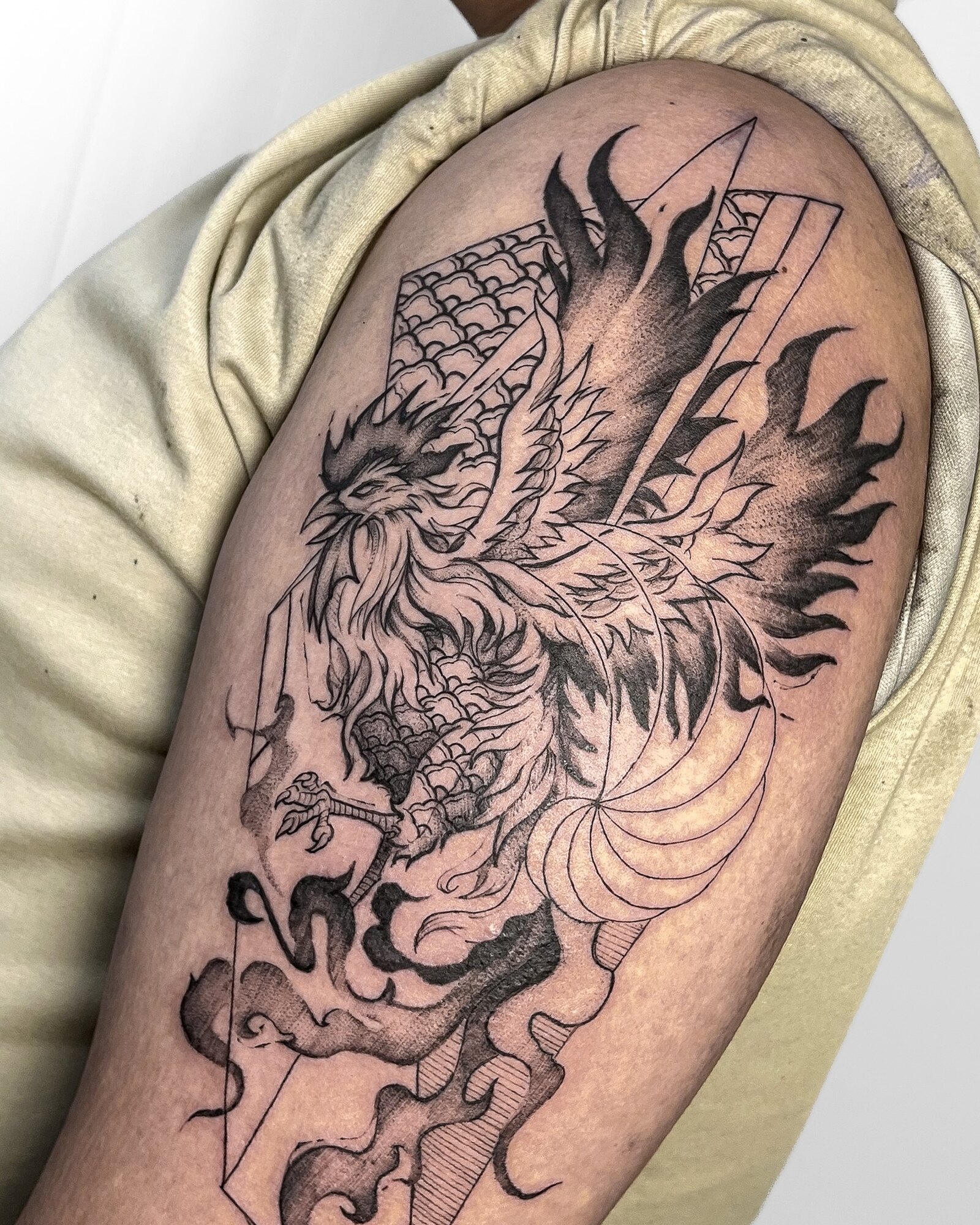 Fearless Presence, tattoo by Vix Cassano